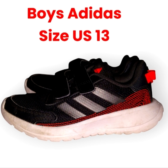 adidas Other - Adidas Little Boys Black & Orange Sneakers Size US 13